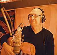 Steve Wildey and Big Red in Steve Lilywhite's studio recording for Juanes